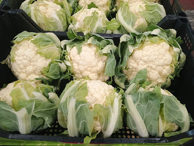 Cavolfiore bianco - Lazio - 1,30/1,50 euro al chilogrammo